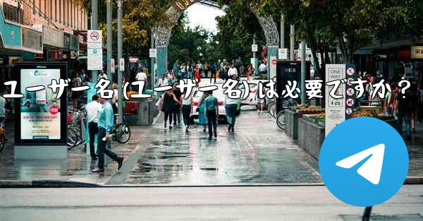 Telegram のユーザー名 (ユーザー名) は必要ですか？