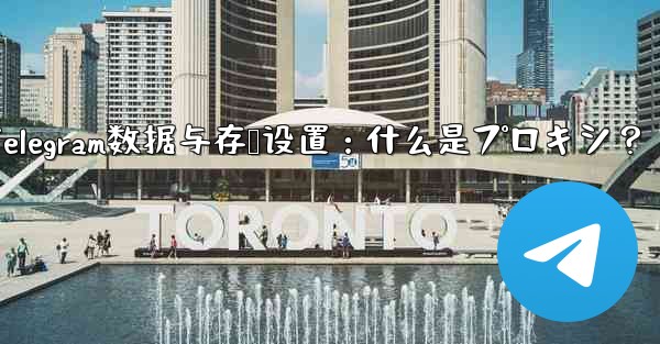 Telegram数据与存储设置：什么是プロキシ？