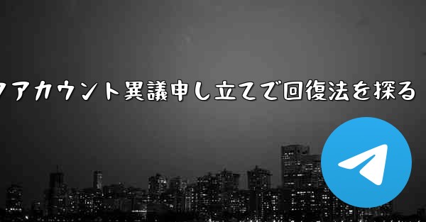 ロックアカウント異議申し立てで回復法を探る
