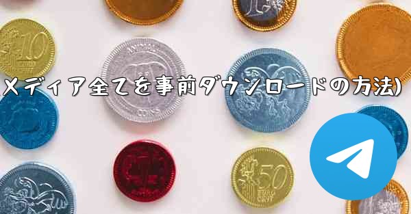 インターネットなしですべての Telegram メディアを事前にダウンロードするにはどうすればよいですか？(インターネッ