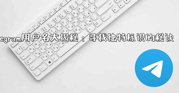 Telegram のユーザー名 (ユーザー名) は必要ですか？;Telegram用户名大揭秘：寻找独特标识的秘诀