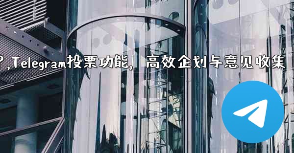Telegramの投票機能をイベント企画や意見収集に活用するにはどうすればよいですか？,Telegram投票功能，高效企