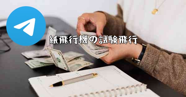 <b>紙飛行機の試験飛行</b>