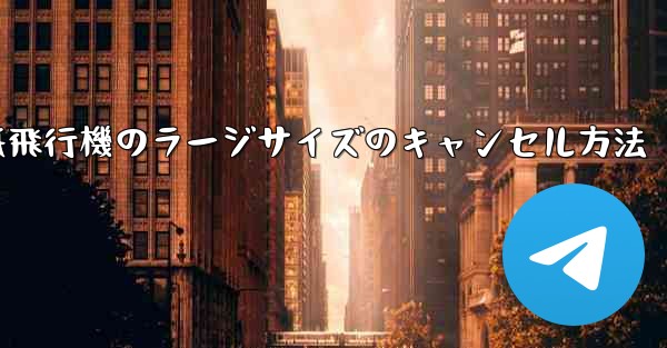 紙飛行機のラージサイズのキャンセル方法