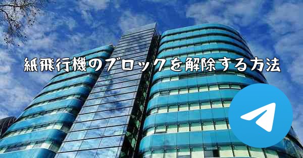 <b>紙飛行機のブロックを解除する方法</b>