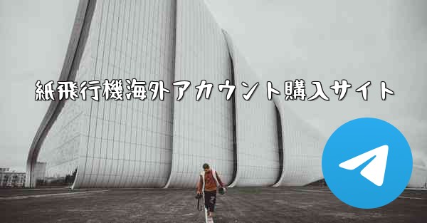 紙飛行機海外アカウント購入サイト