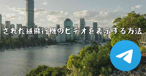 キャッシュされた紙飛行機のビデオを表示する方法