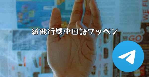 <b>紙飛行機中国語ワッペン</b>