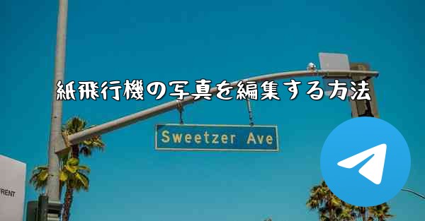 <b>紙飛行機の写真を編集する方法</b>