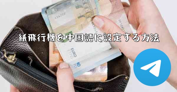 紙飛行機を中国語に設定する方法