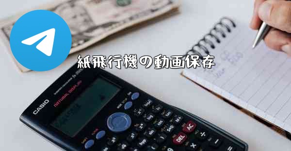 紙飛行機の動画保存