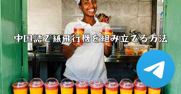 <b>中国語で紙飛行機を組み立てる方法</b>