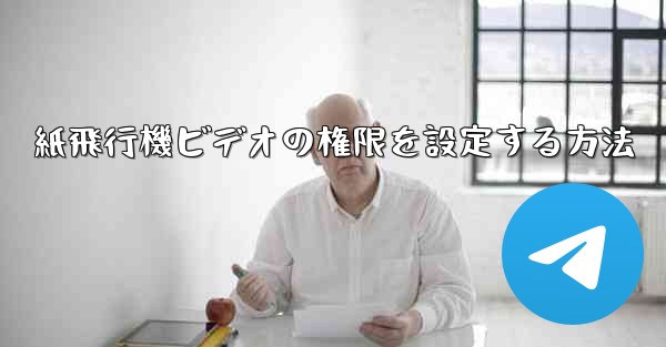 紙飛行機ビデオの権限を設定する方法
