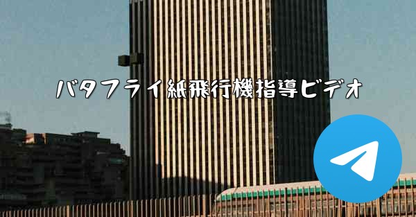 バタフライ紙飛行機指導ビデオ