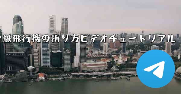 簡単な紙飛行機の折り方ビデオチュートリアル