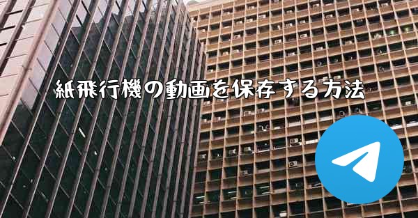 <b>紙飛行機の動画を保存する方法</b>
