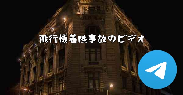 飛行機着陸事故のビデオ