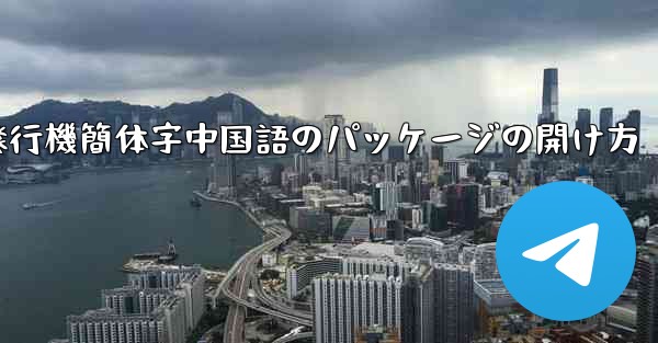 紙飛行機簡体字中国語のパッケージの開け方