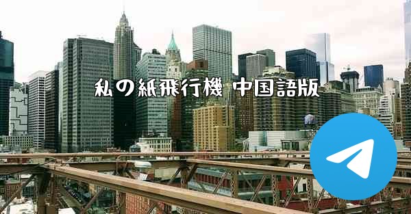 私の紙飛行機 中国語版