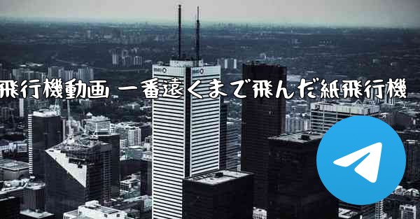 折り紙飛行機動画 一番遠くまで飛んだ紙飛行機