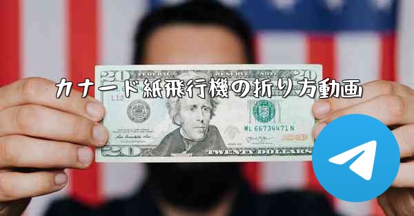 カナード紙飛行機の折り方動画