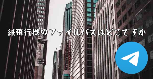 紙飛行機のファイルパスはどこですか