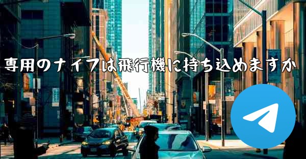 <b>麺切り専用のナイフは飛行機に持ち込めますか</b>