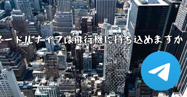 ヌードルナイフは飛行機に持ち込めますか