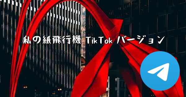 私の紙飛行機 TikTok バージョン