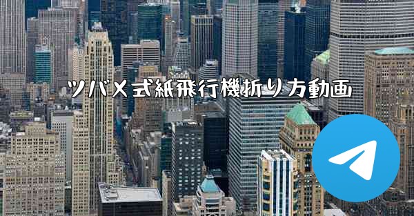 ツバメ式紙飛行機折り方動画