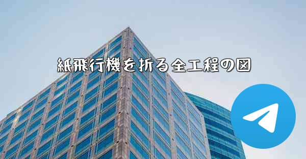 紙飛行機を折る全工程の図