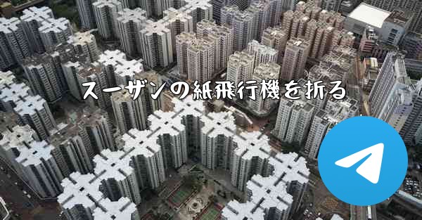 スーザンの紙飛行機を折る