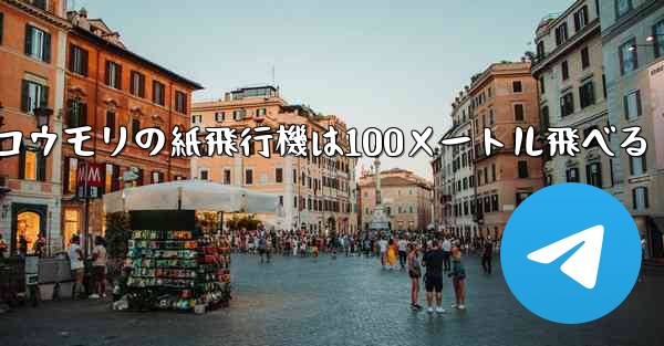 コウモリの紙飛行機は100メートル飛べる