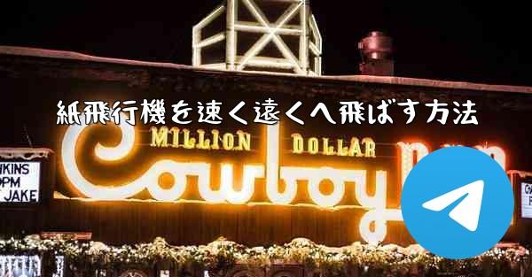 紙飛行機を速く遠くへ飛ばす方法