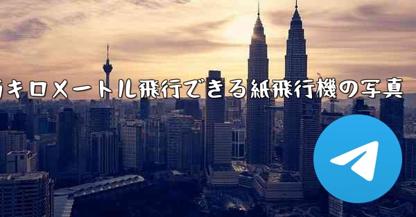 900万キロメートル飛行できる紙飛行機の写真