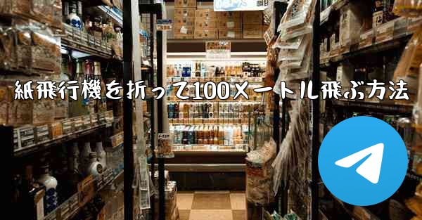 紙飛行機を折って100メートル飛ぶ方法