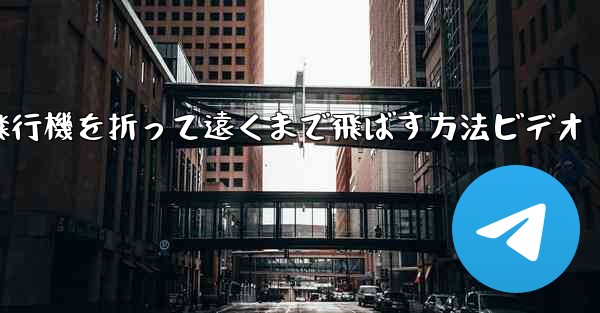 紙飛行機を折って遠くまで飛ばす方法ビデオ