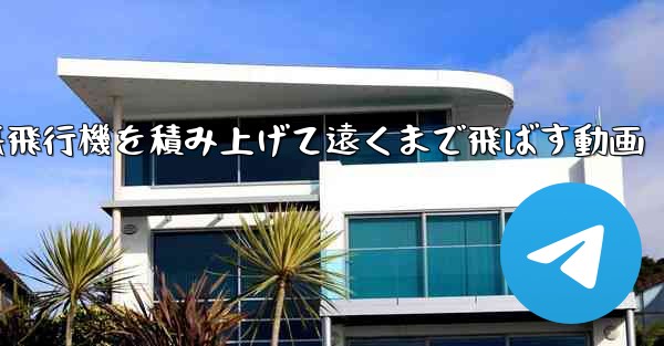 紙飛行機を積み上げて遠くまで飛ばす動画