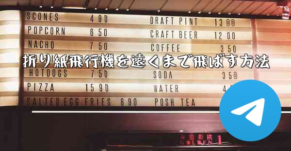 <b>折り紙飛行機を遠くまで飛ばす方法</b>