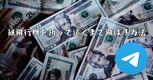 <b>紙飛行機を折って遠くまで飛ばす方法</b>