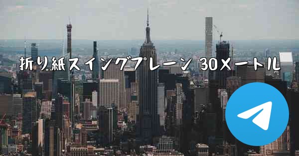折り紙スイングプレーン 30メートル
