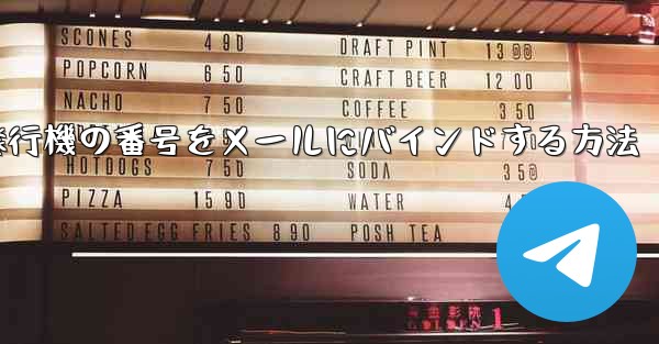 <b>紙飛行機の番号をメールにバインドする方法</b>