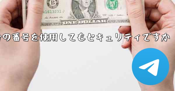 紙飛行機に自分の番号を使用してもセキュリティですか