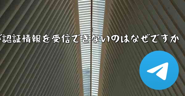 Paper Plane が認証情報を受信できないのはなぜですか