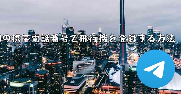 <b>中国の携帯電話番号で飛行機を登録する方法</b>