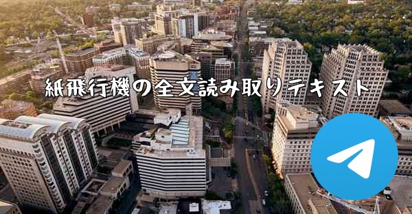 <b>紙飛行機の全文読み取りテキスト</b>