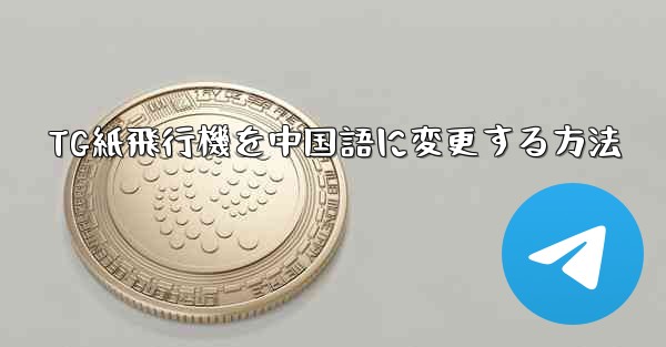 TG紙飛行機を中国語に変更する方法
