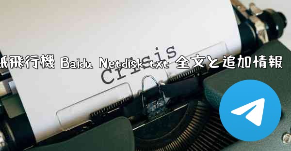 紙飛行機 Baidu Netdisk txt 全文と追加情報