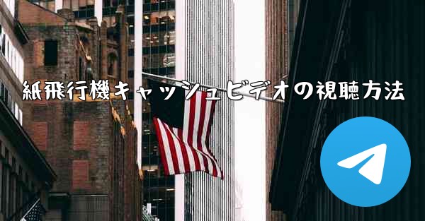 紙飛行機キャッシュビデオの視聴方法
