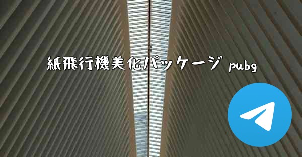 紙飛行機美化パッケージ pubg